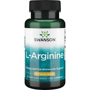 Swanson L-arginin 500 mg / 100 kapszula Swanson L-arginin 500 mg / 100 kapszula